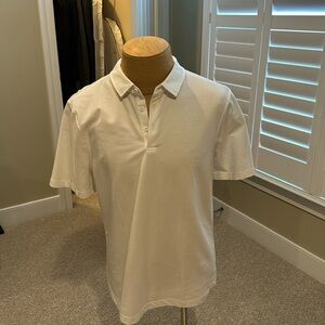 Lululemon Evolution Polo shirt, Oxford, EUC, Large, white